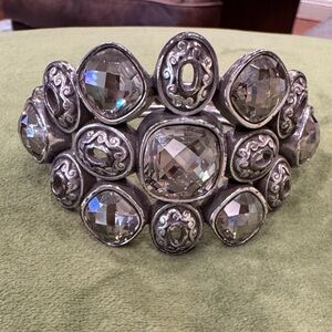 Brighton Silver Bracelet with Clear Stones